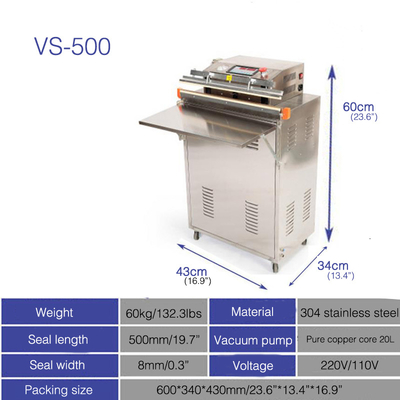 VS500 de externe Vacuüm hoge verticaal van Verpakkingsmachines - kwaliteit