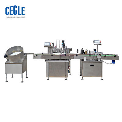 hoofd volledige automatische alcohol 4 vloeibare het vullen machine, het afdekken machine, etiketteringsmachine