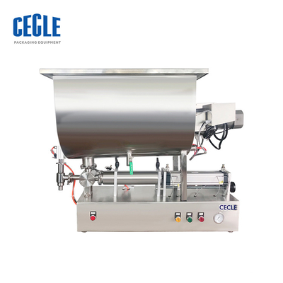 50-5000ML u-mixervultrechter het vullen machine voor hotpotkruiden, Spaanse pepersaus en vele producten van het korreldeeg